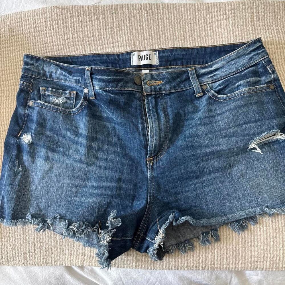 Paige Women's Blue and Navy Shorts